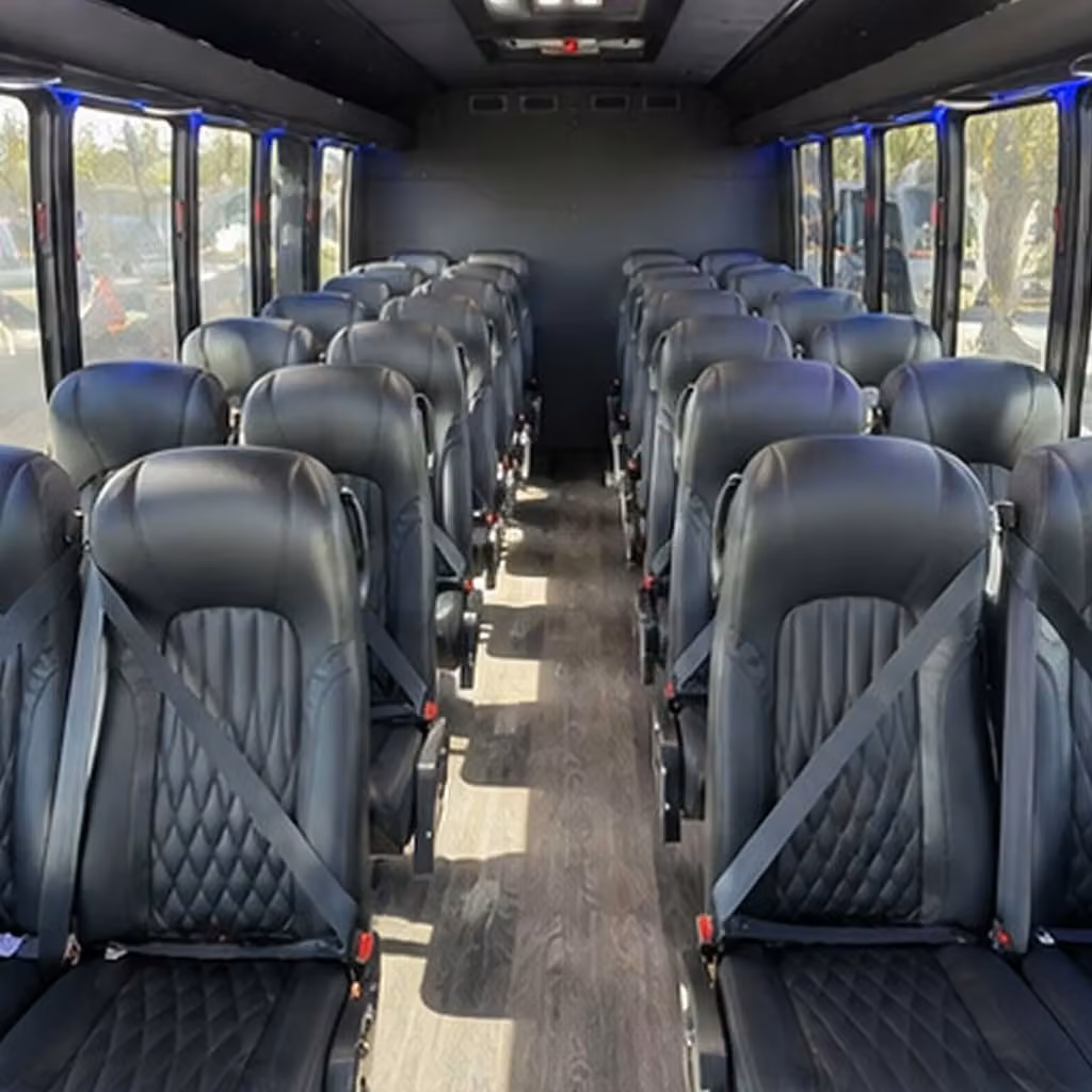 25 passenger minibus inside