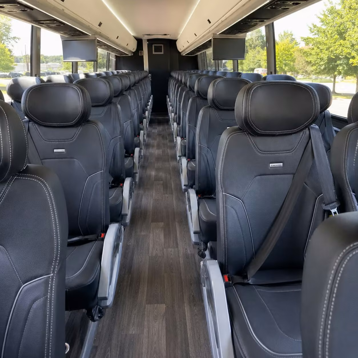 san francisco charter bus interior