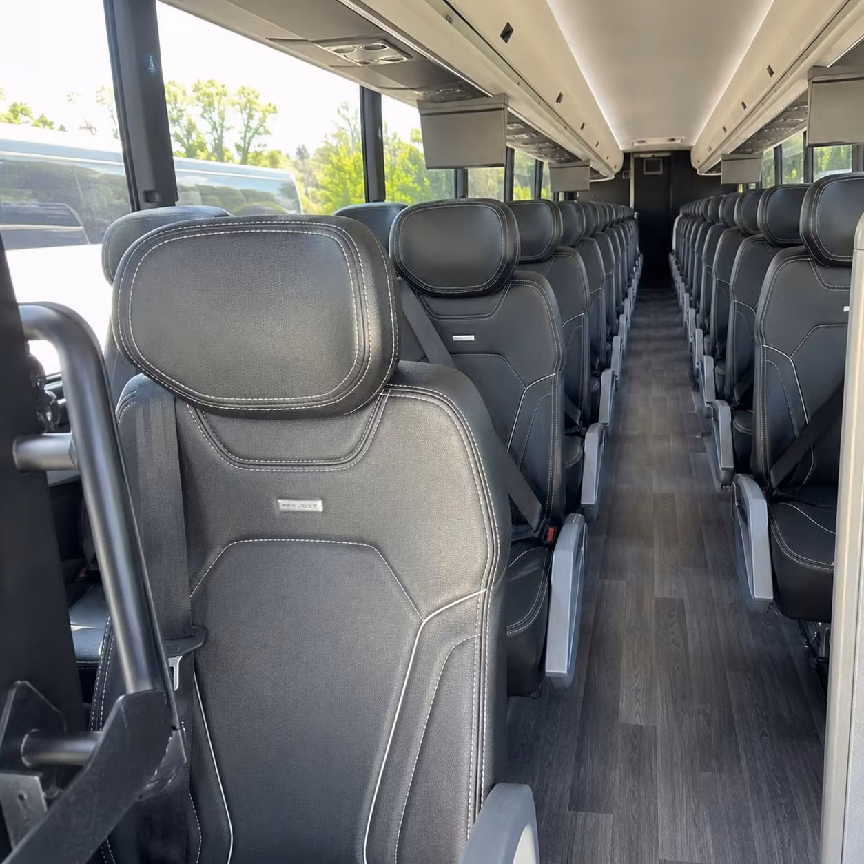 san francisco charter bus rental interior