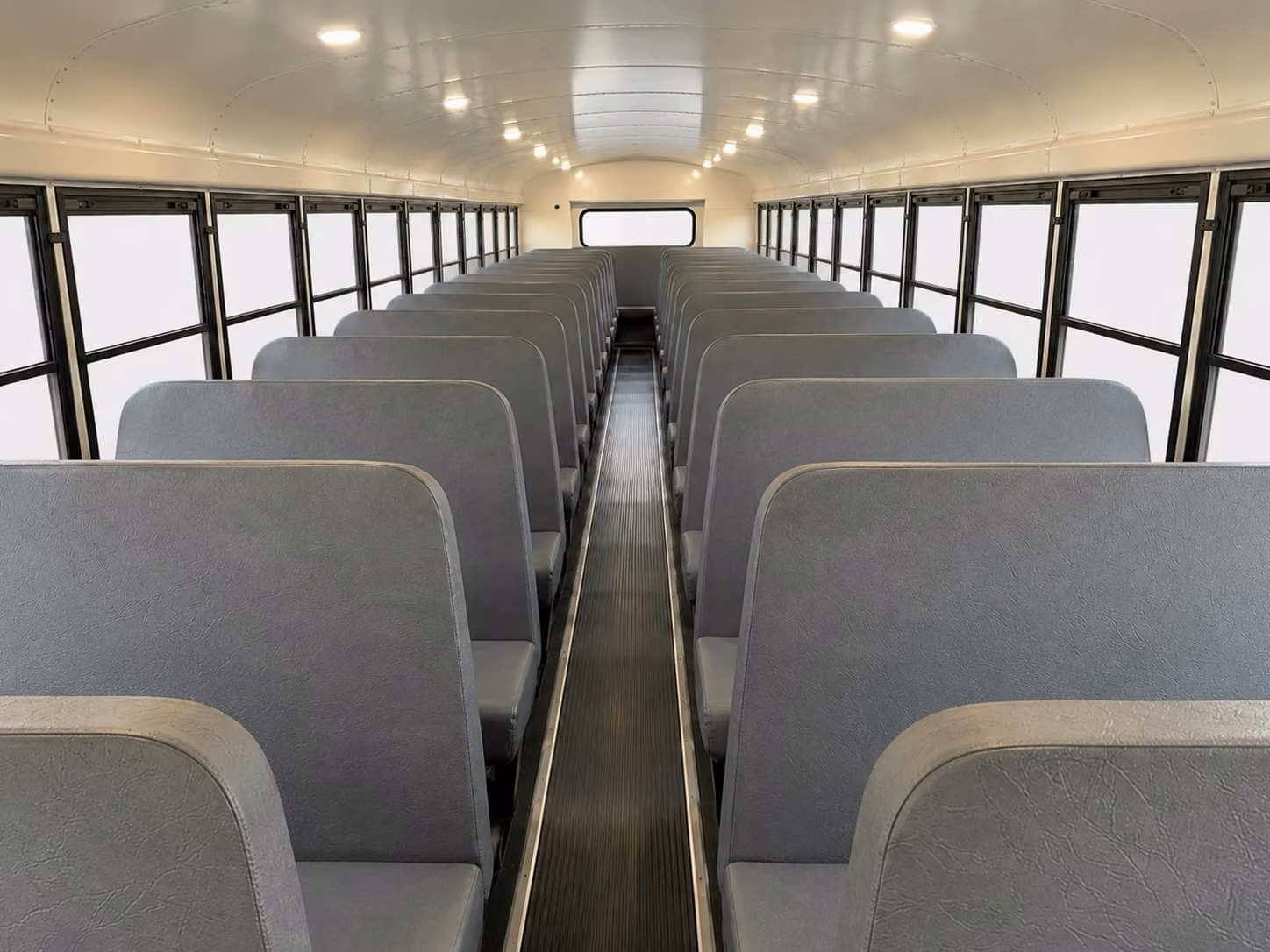 school bus inside